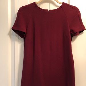 Top Shop Burgandy Shift Dress